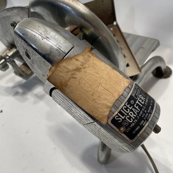 Vtg Slice Crafter Food Slicing Slicer Machine Chrome Electric Model # 900SA - Picture 2 of 6